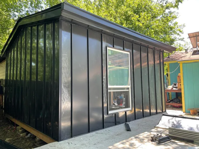 Black standing seam metal wall panels for Roof Inspection in Keizer